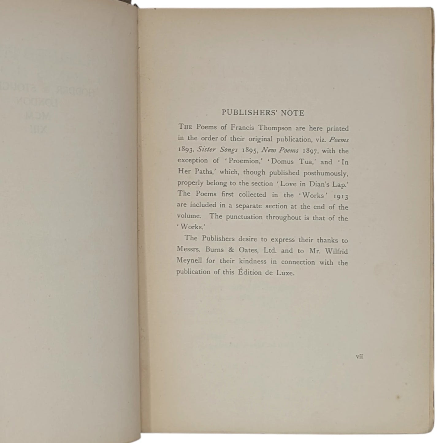 The Collected Poetry of Francis Thompson