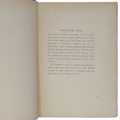 The Collected Poetry of Francis Thompson