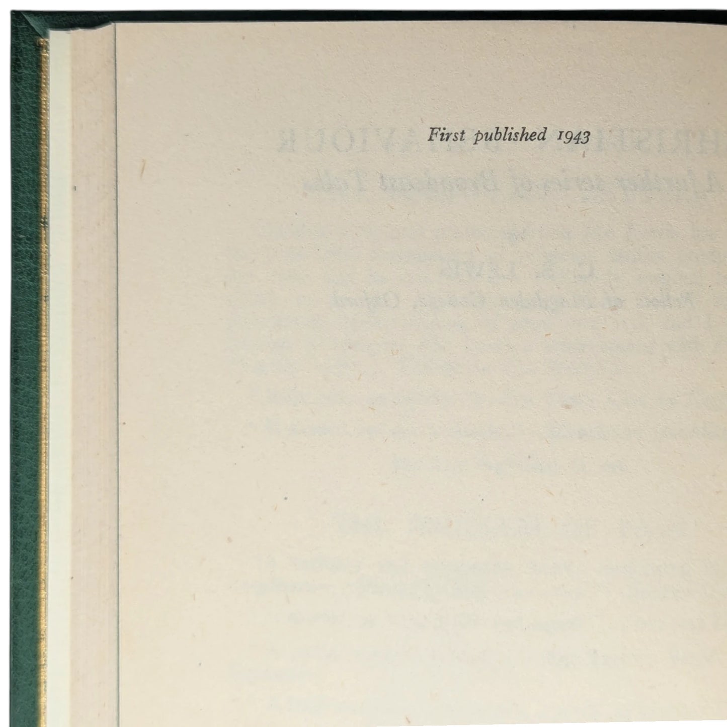 Mere Christianity Set; Broadcast Talks, Christian Behaviour, Beyond Personality