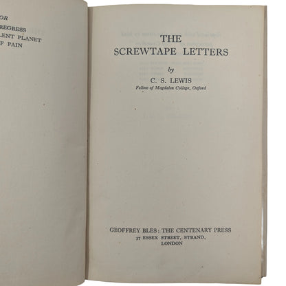 The Screwtape Letters