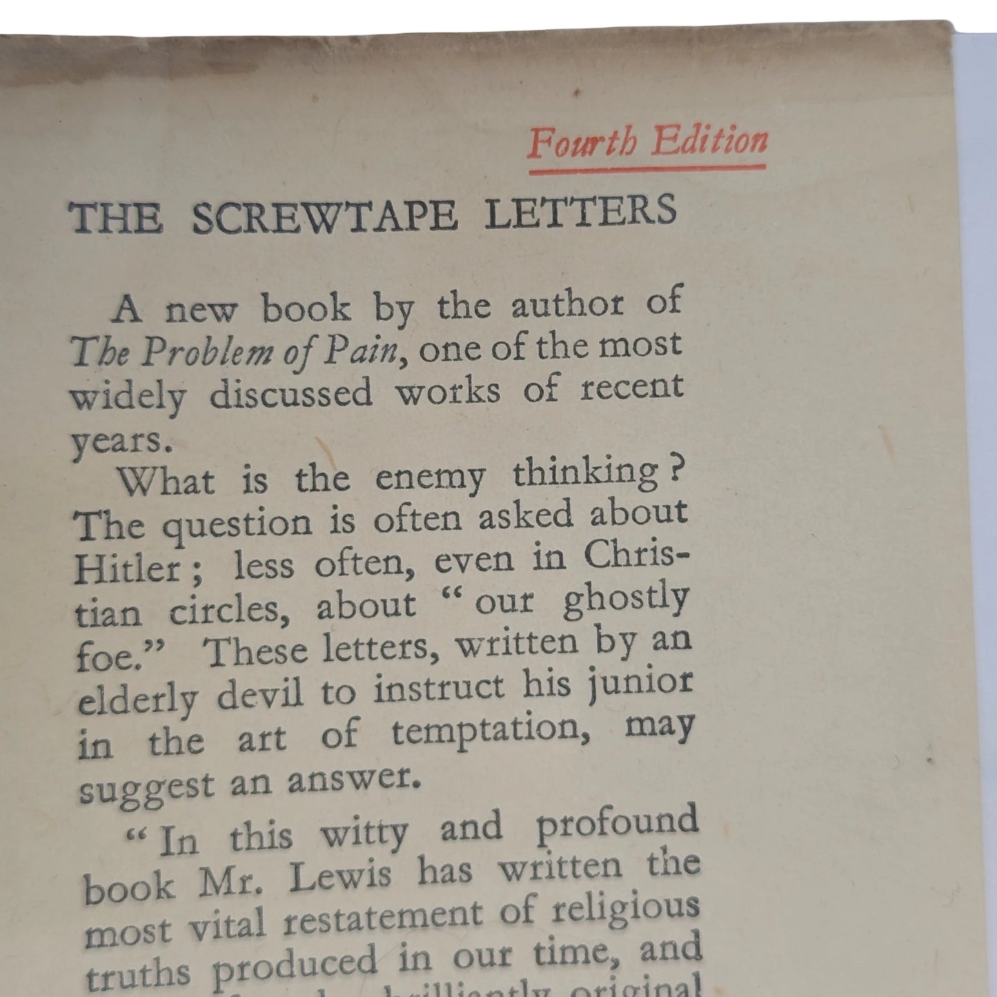 The Screwtape Letters