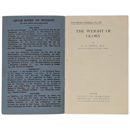 The Weight of Glory [Two Rare Variants]