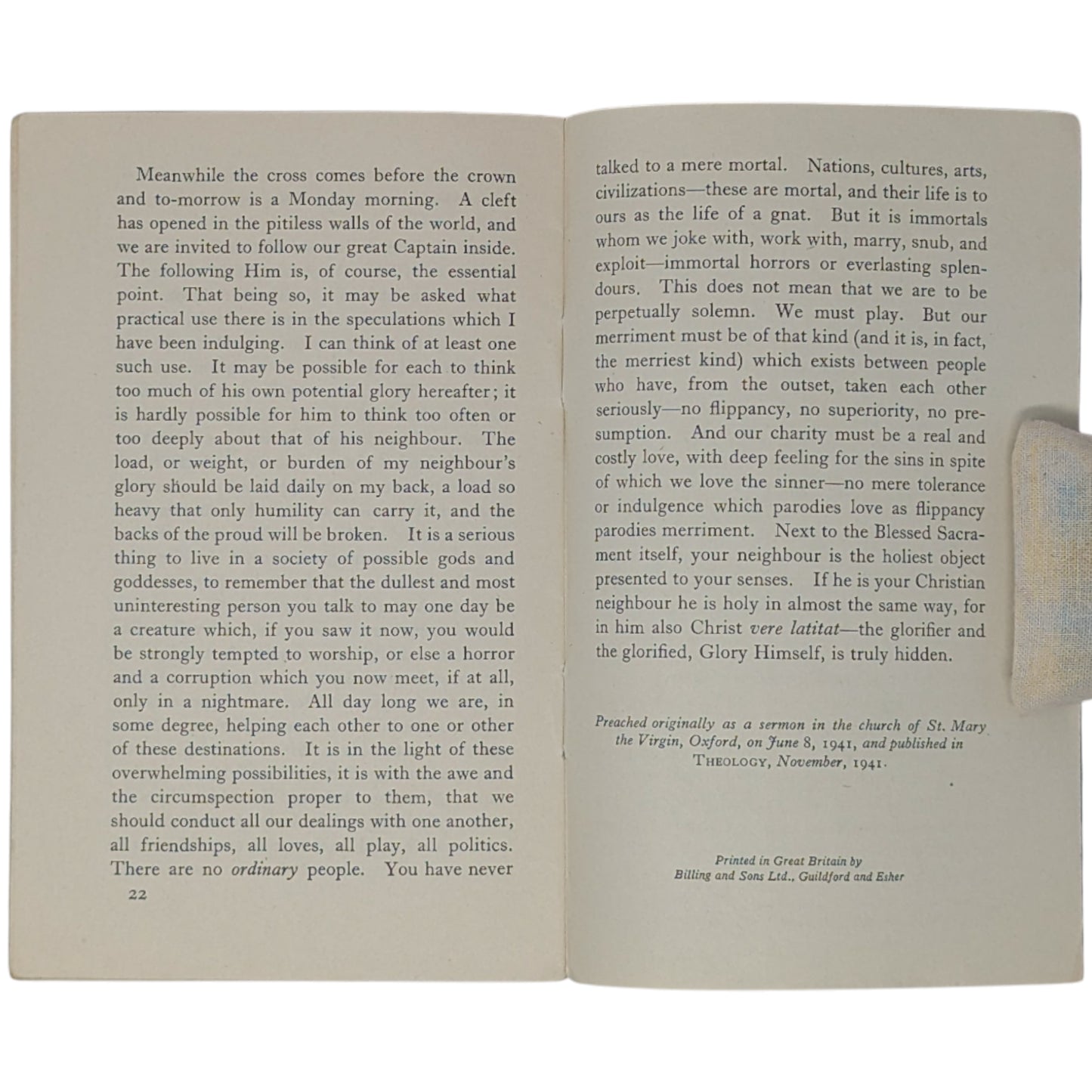 The Weight of Glory [Two Rare Variants]