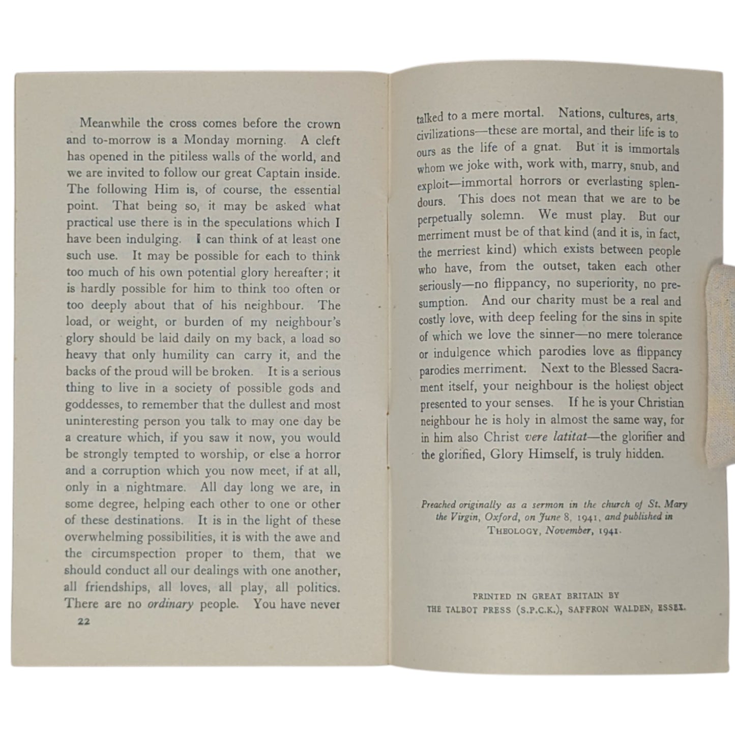 The Weight of Glory [Two Rare Variants]