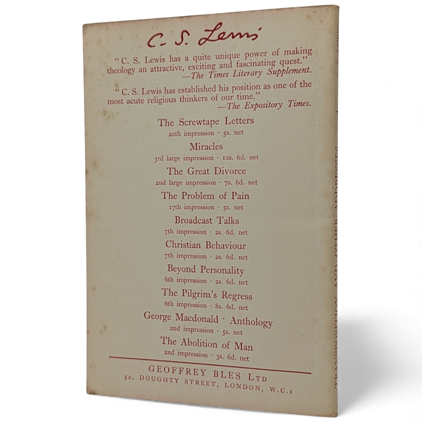 Transposition and Other Addresses