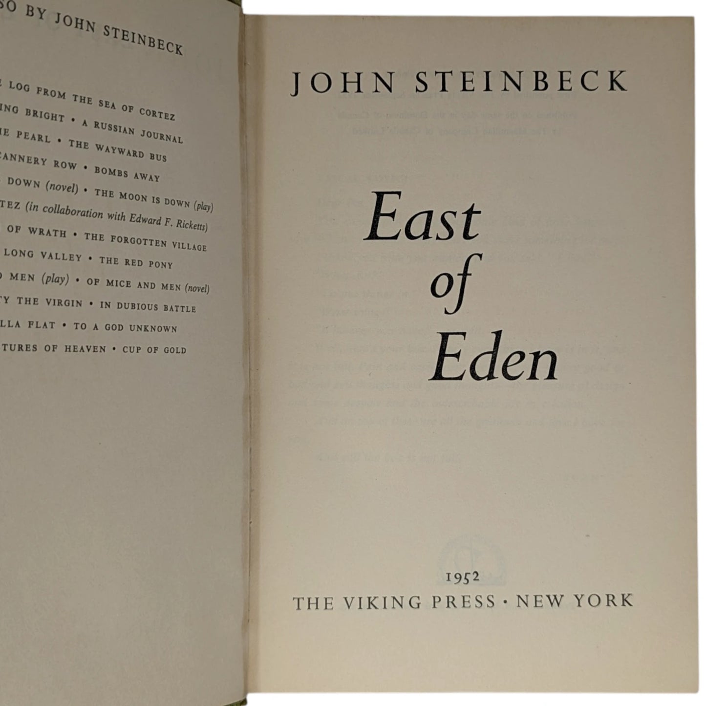 East of Eden