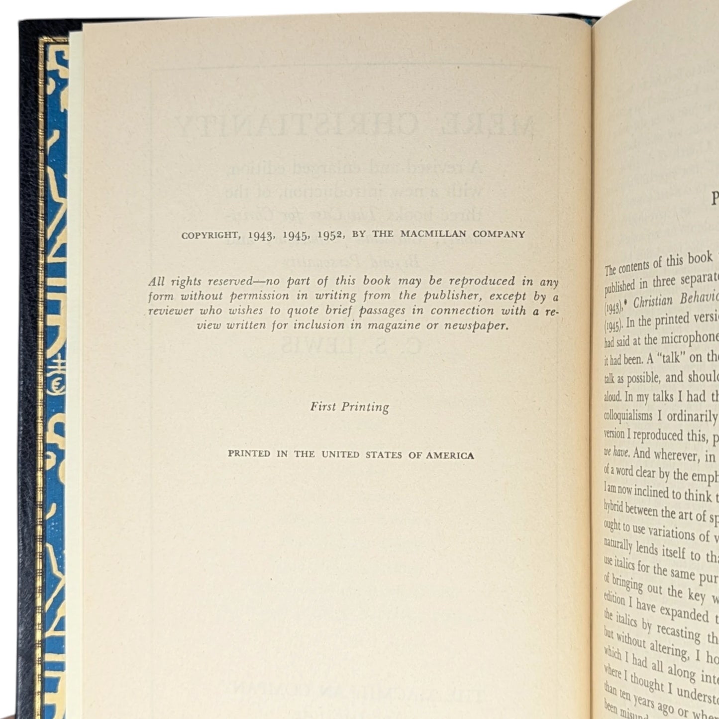 Mere Christianity [First US Edition]