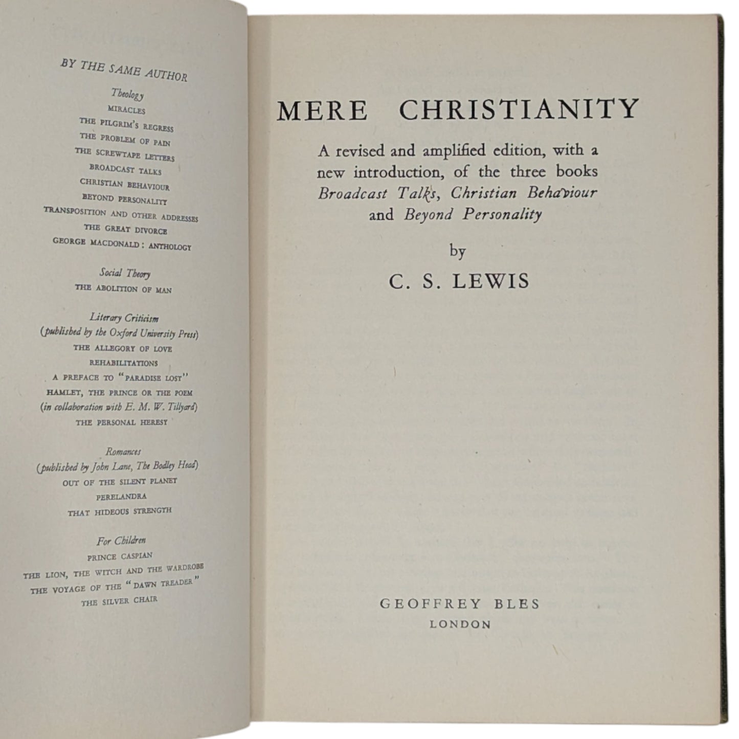 Mere Christianity