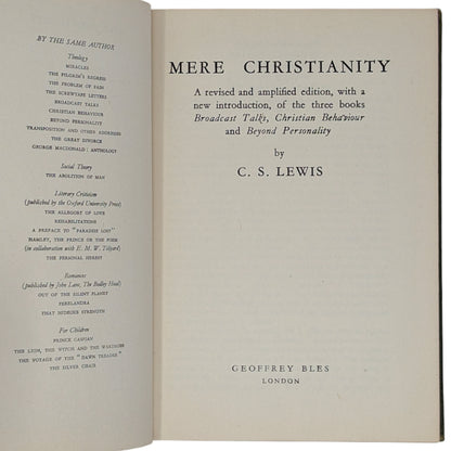 Mere Christianity