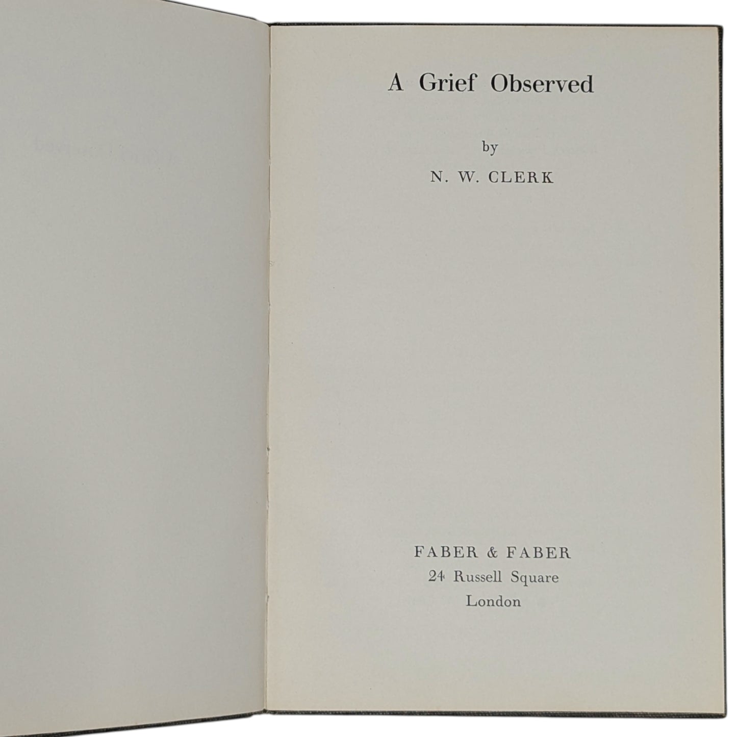 A Grief Observed