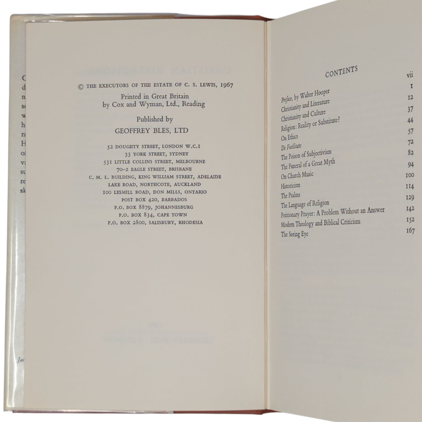 Christian Reflections