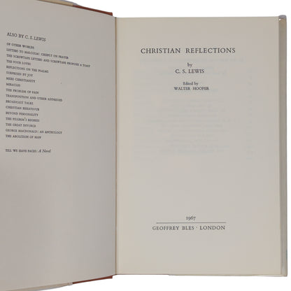 Christian Reflections
