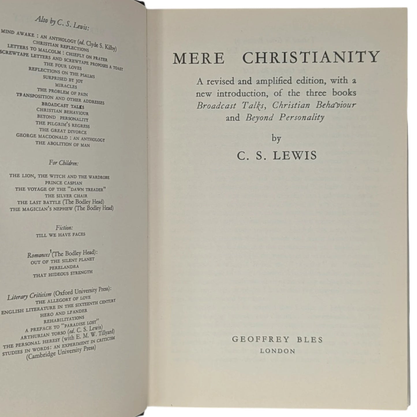 Mere Christianity