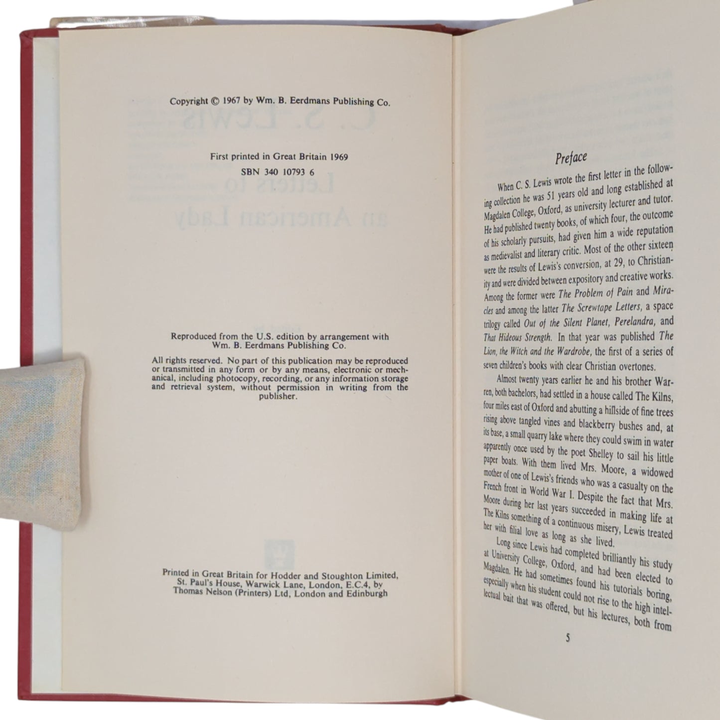 C. S. Lewis: Letters to an American Lady