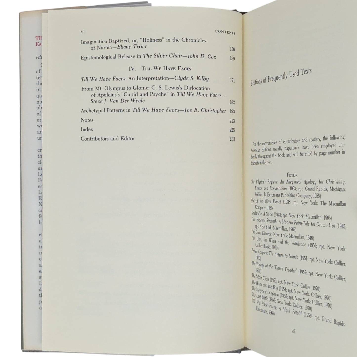 The Longing for a Form: Essays on the Fiction of C. S. Lewis