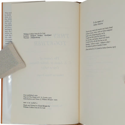 They Stand Together: The Letters of C. S. Lewis to Arthur Greeves