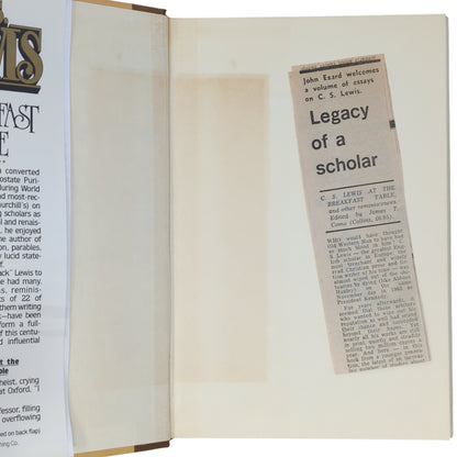 C. S. Lewis at the Breakfast Table and Other Reminiscences