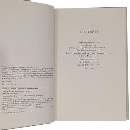 Brothers and Friends: The Diaries of Major Warren Hamilton Lewis