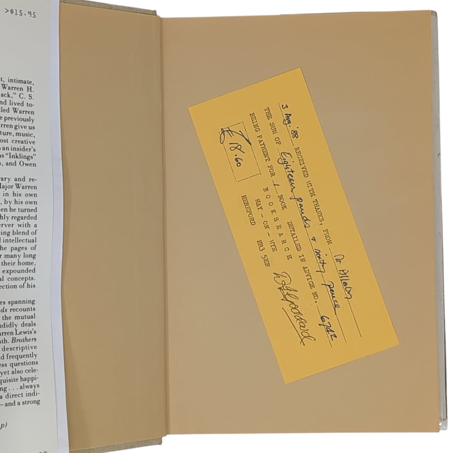 Brothers and Friends: The Diaries of Major Warren Hamilton Lewis