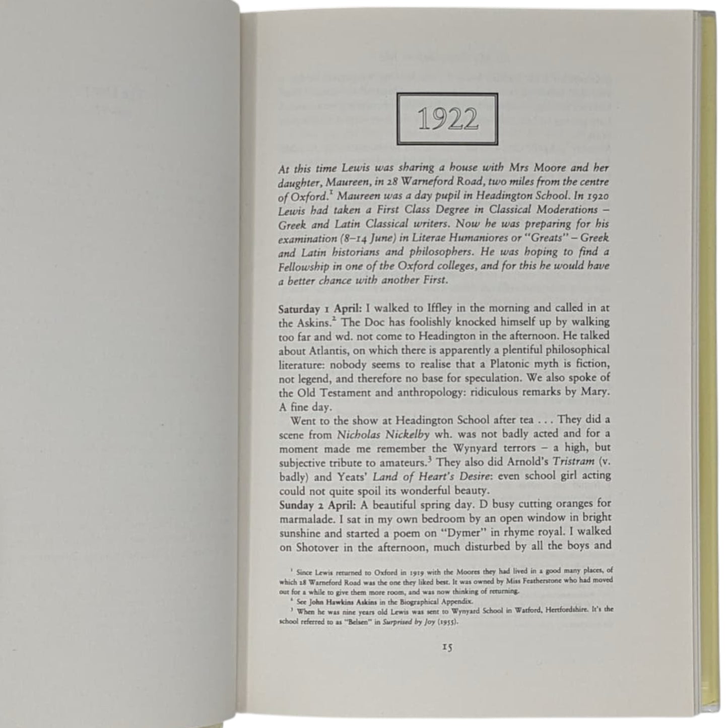 All My Road Before Me: The Diary of C S Lewis 1922-27