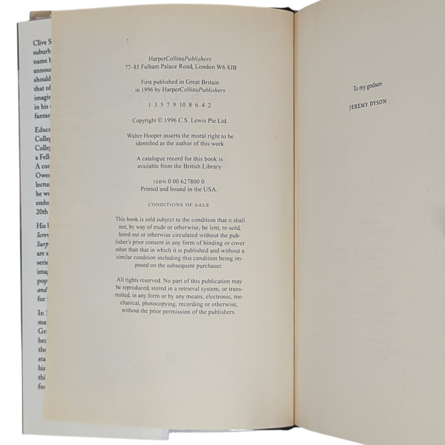 C S Lewis: A Companion and Guide