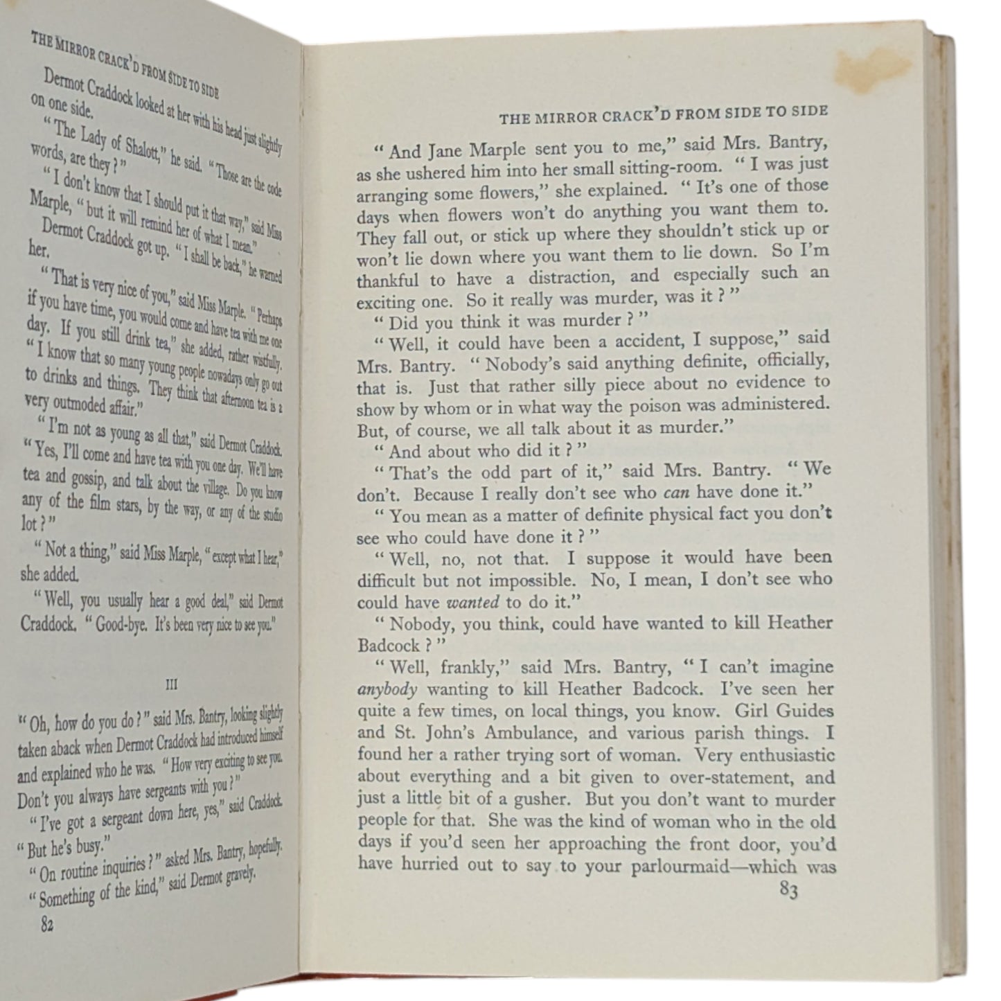 The Mirror Crack'd from Side to Side