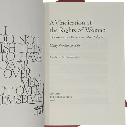 A Vindication of the Rights of Woman, with Strictures on Political and Moral Subjects