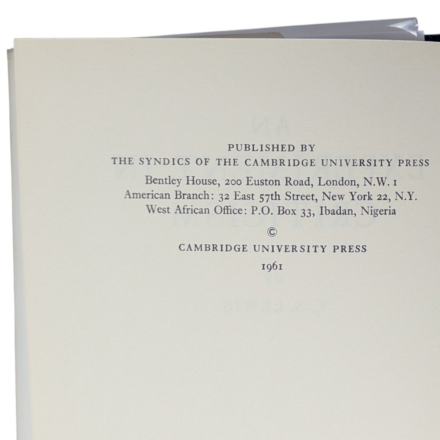 An Experiment in Criticism