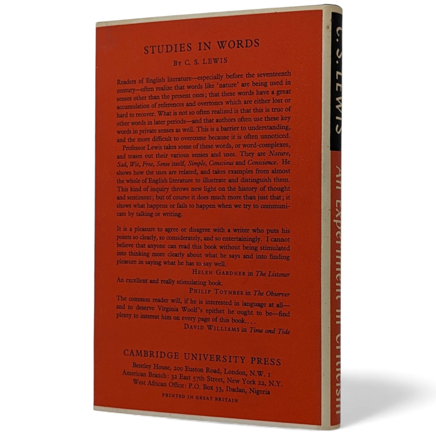 An Experiment in Criticism