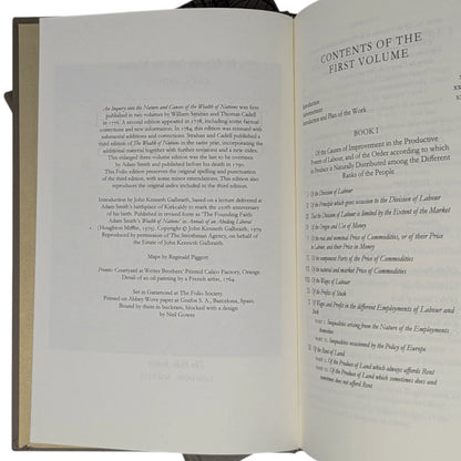 An Inquiry into the Nature and Causes of the Wealth of Nations