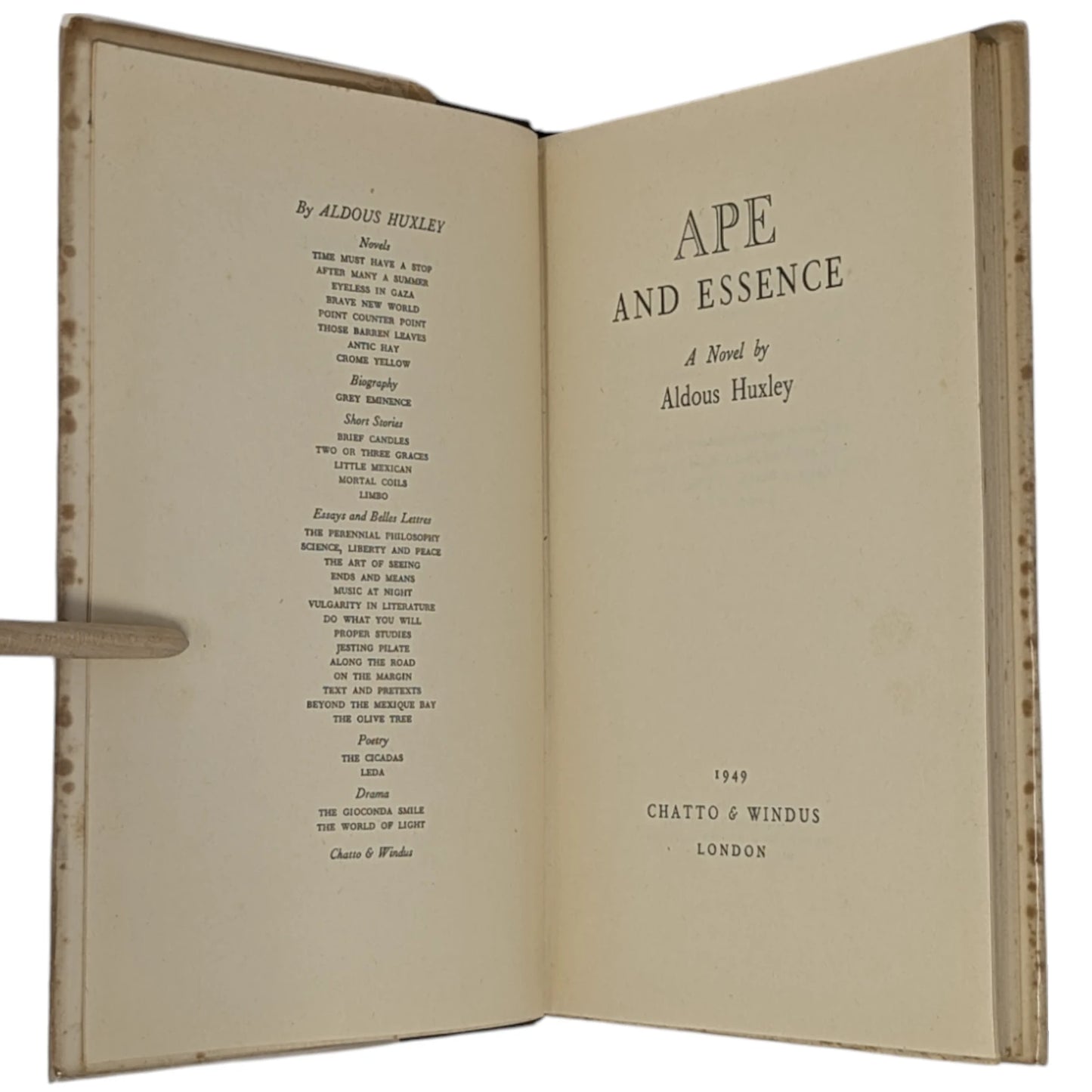 Ape and Essence: A Novel