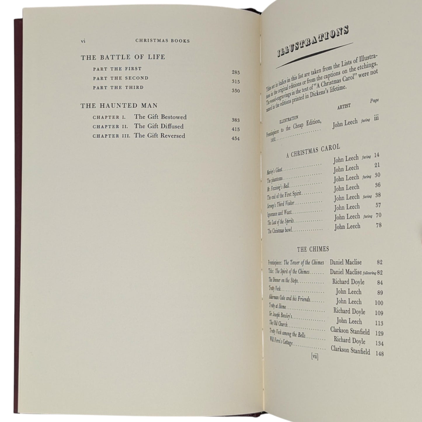 Christmas Books: A Christmas Carol, The Chimes, The Cricket on the Hearth, The Battle of Life, The Haunted Man