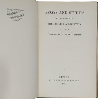 Essays and Studies [The Personal Heresy]