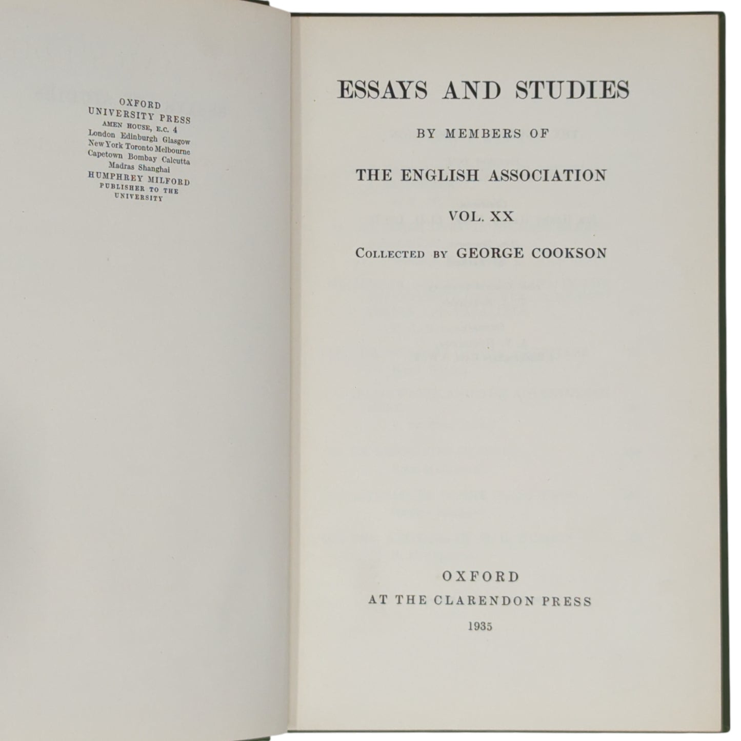 Essays and Studies [The Personal Heresy]