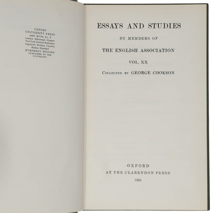 Essays and Studies [The Personal Heresy]