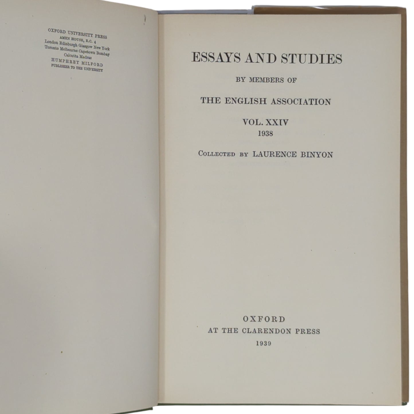 Essays and Studies [The Personal Heresy]