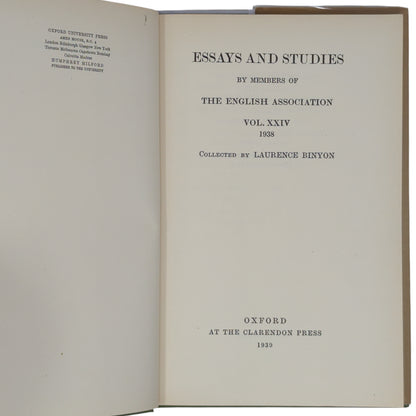 Essays and Studies [The Personal Heresy]
