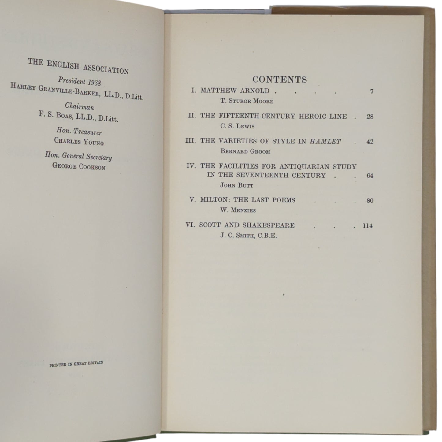 Essays and Studies [The Personal Heresy]