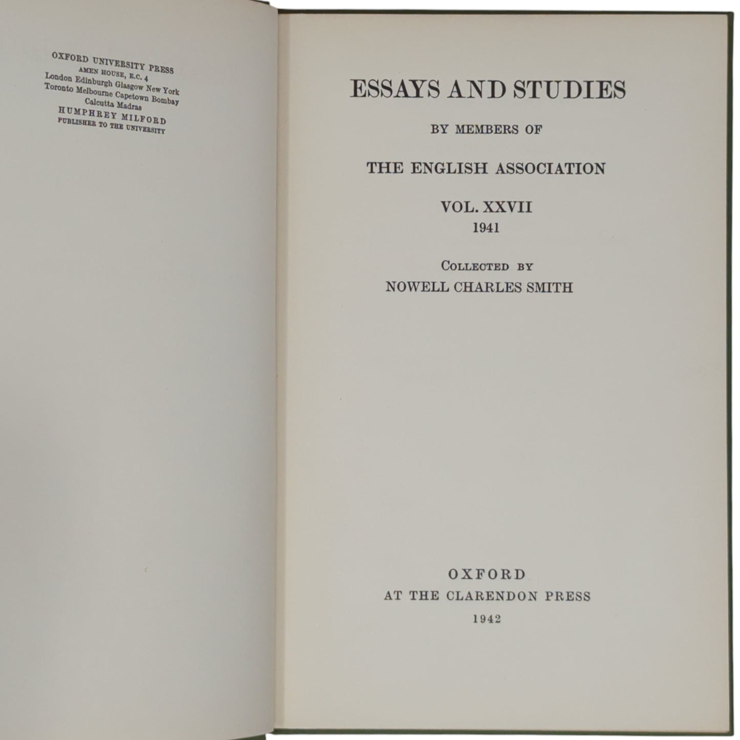 Essays and Studies [The Personal Heresy]