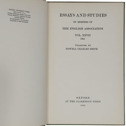 Essays and Studies [The Personal Heresy]