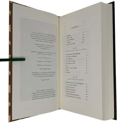 Reek Science Greek Science, G.E.R. Lloyd, Folio Society 2012 – Sancho's Rare Books
