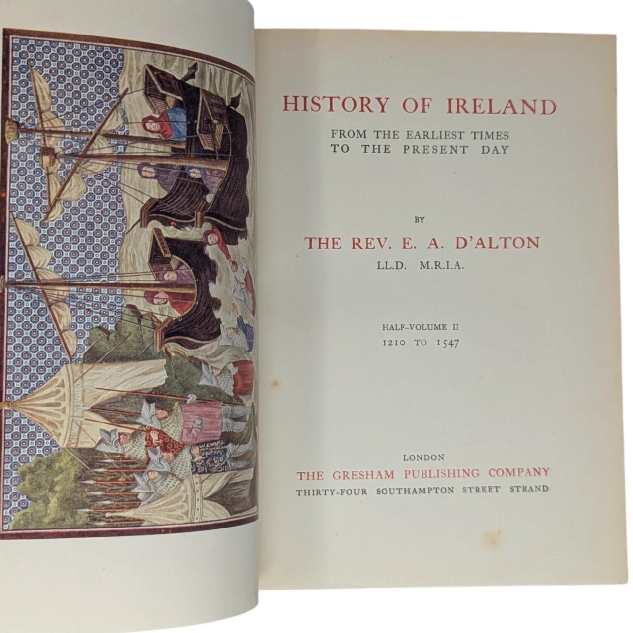 History of Ireland from the Earliest Times to the Present Day