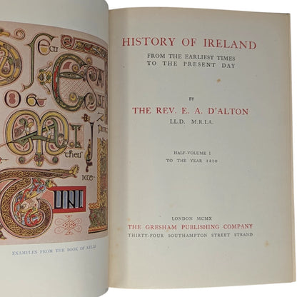 History of Ireland from the Earliest Times to the Present Day