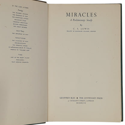 Miracles: A Preliminary Study