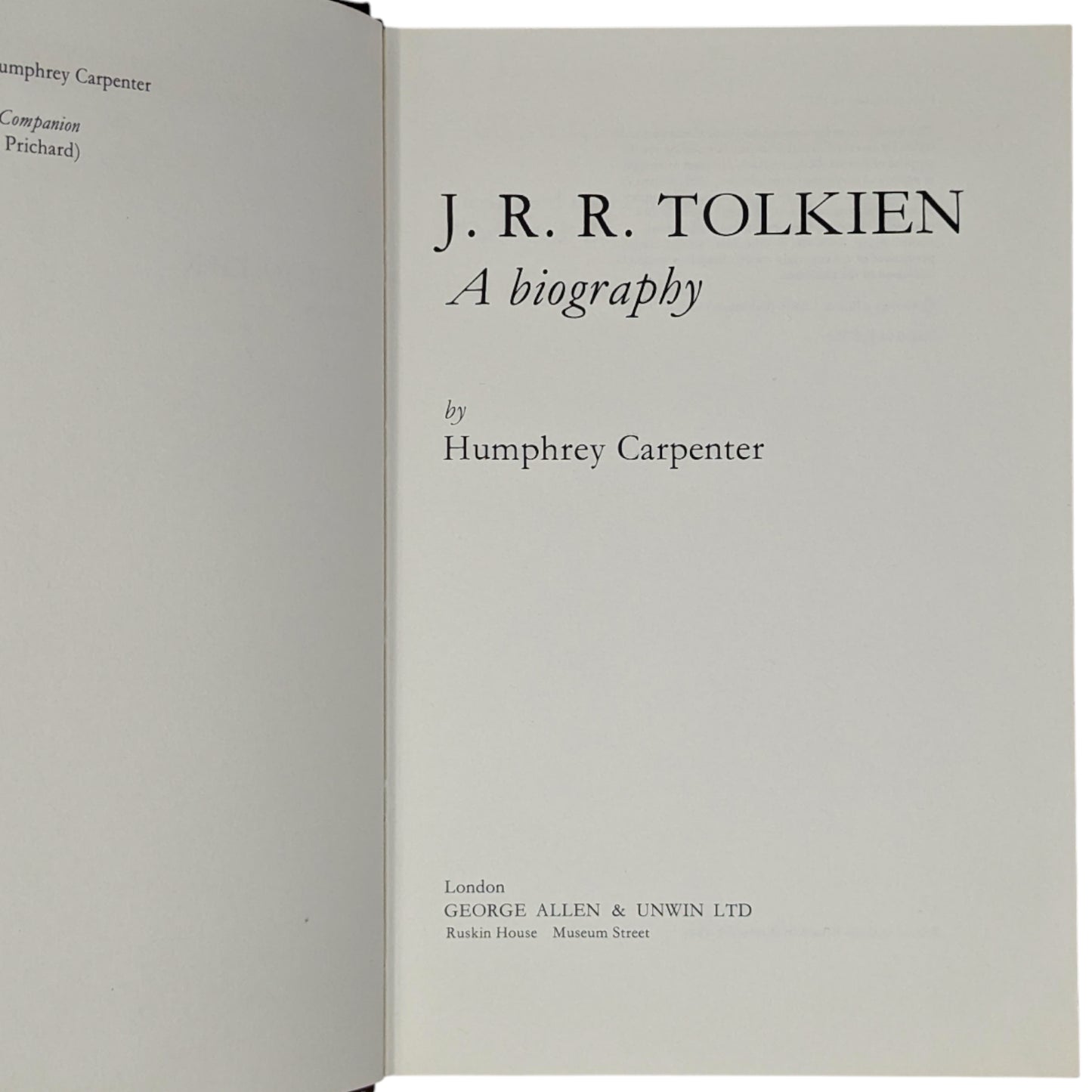 J. R. R. Tolkien: A Biography