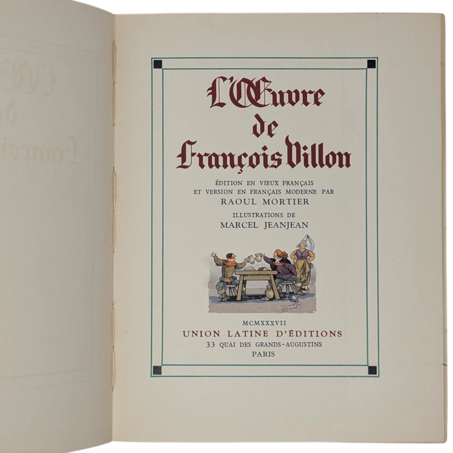 L'Oeuvre de François Villon