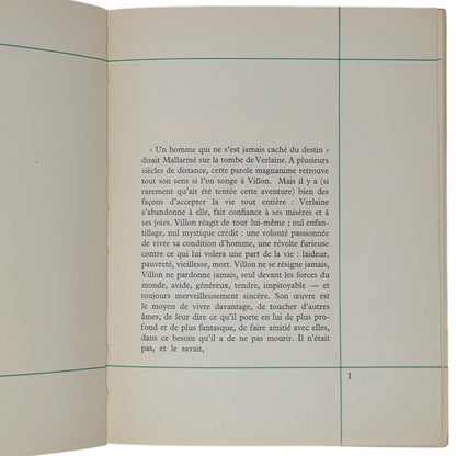 L'Oeuvre de François Villon