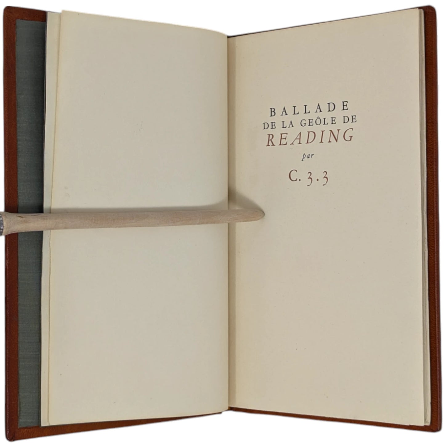 Ballade de la Geole de Reading / The Ballad of Reading Gaol