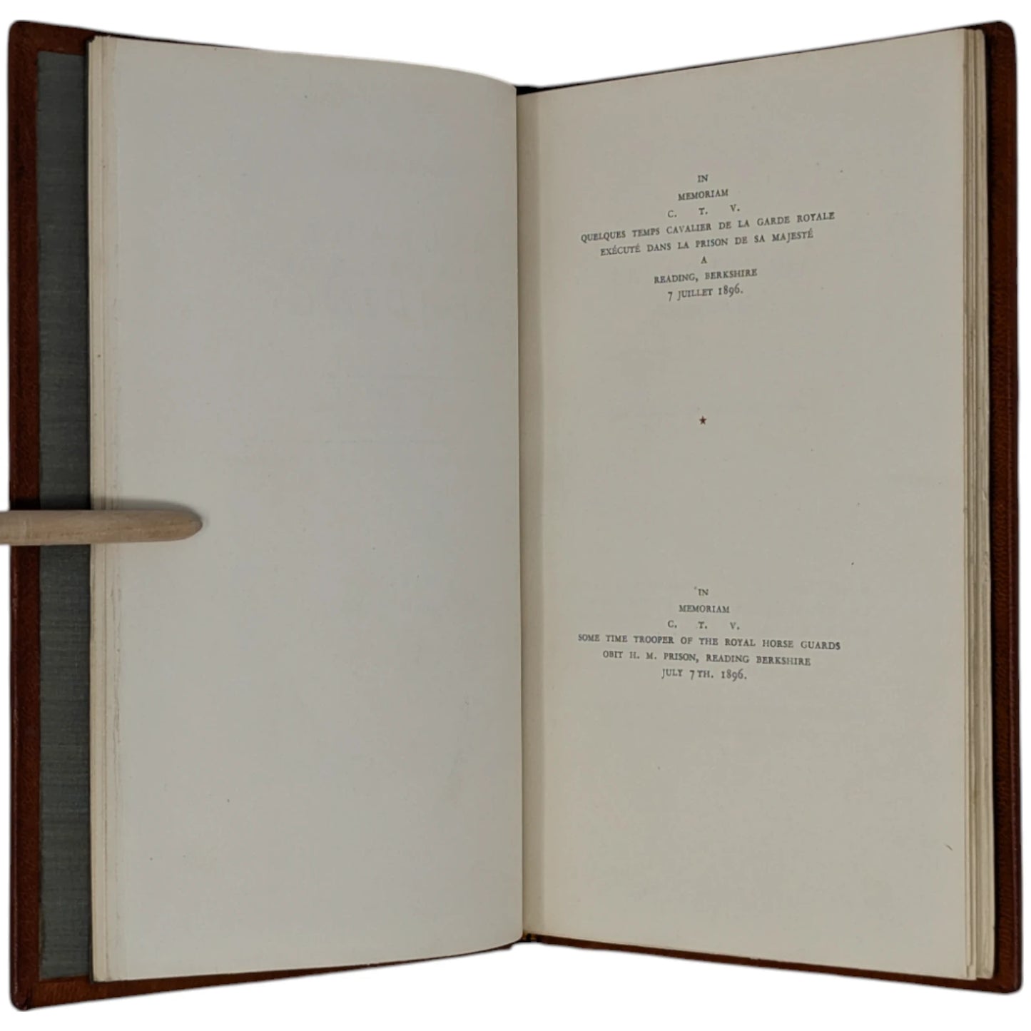 Ballade de la Geole de Reading / The Ballad of Reading Gaol