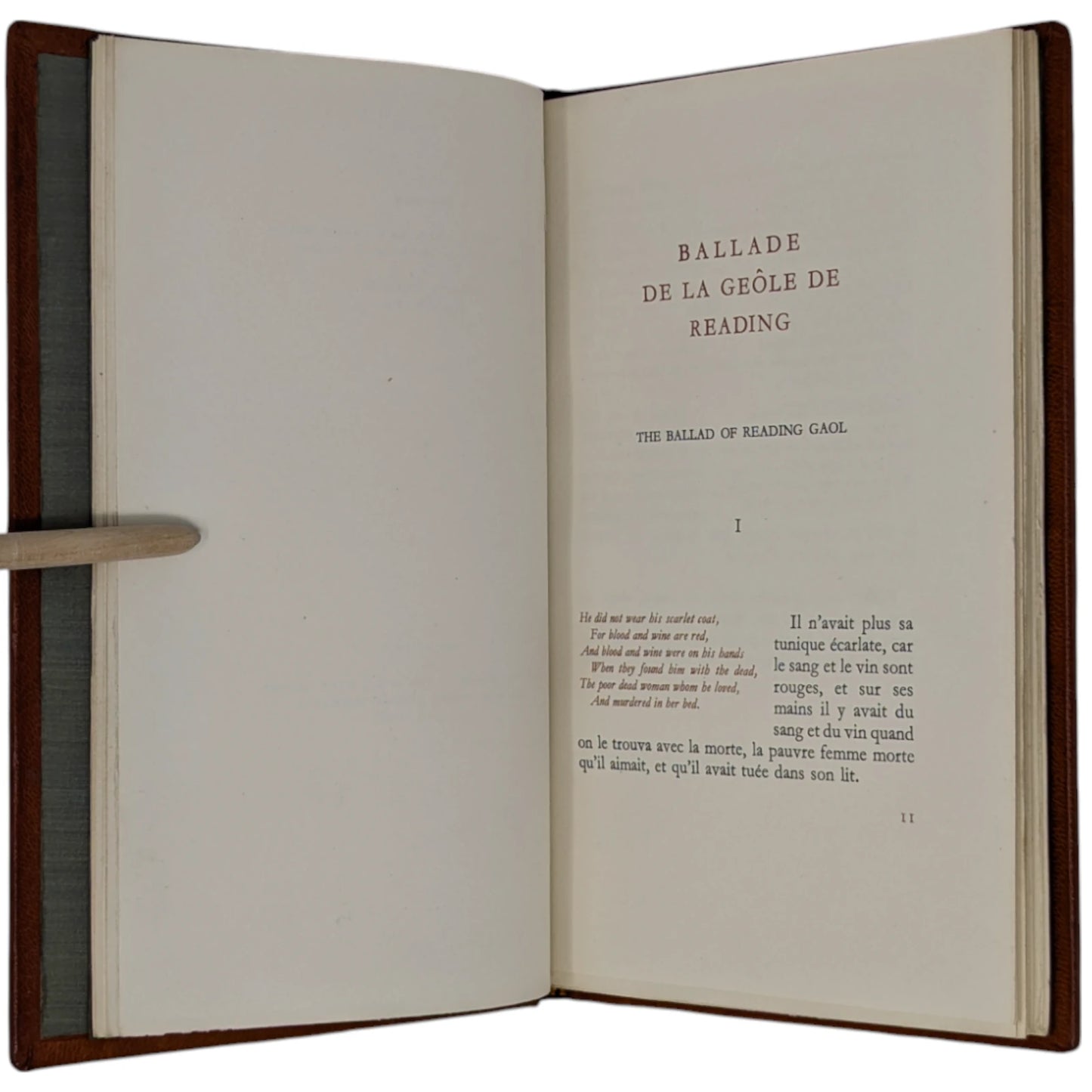Ballade de la Geole de Reading / The Ballad of Reading Gaol